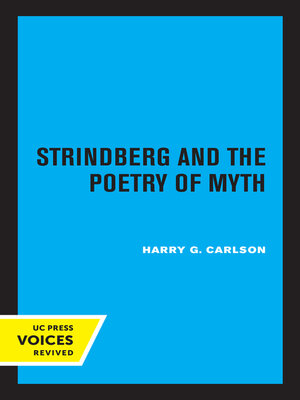 cover image of Strindberg and the Poetry of Myth